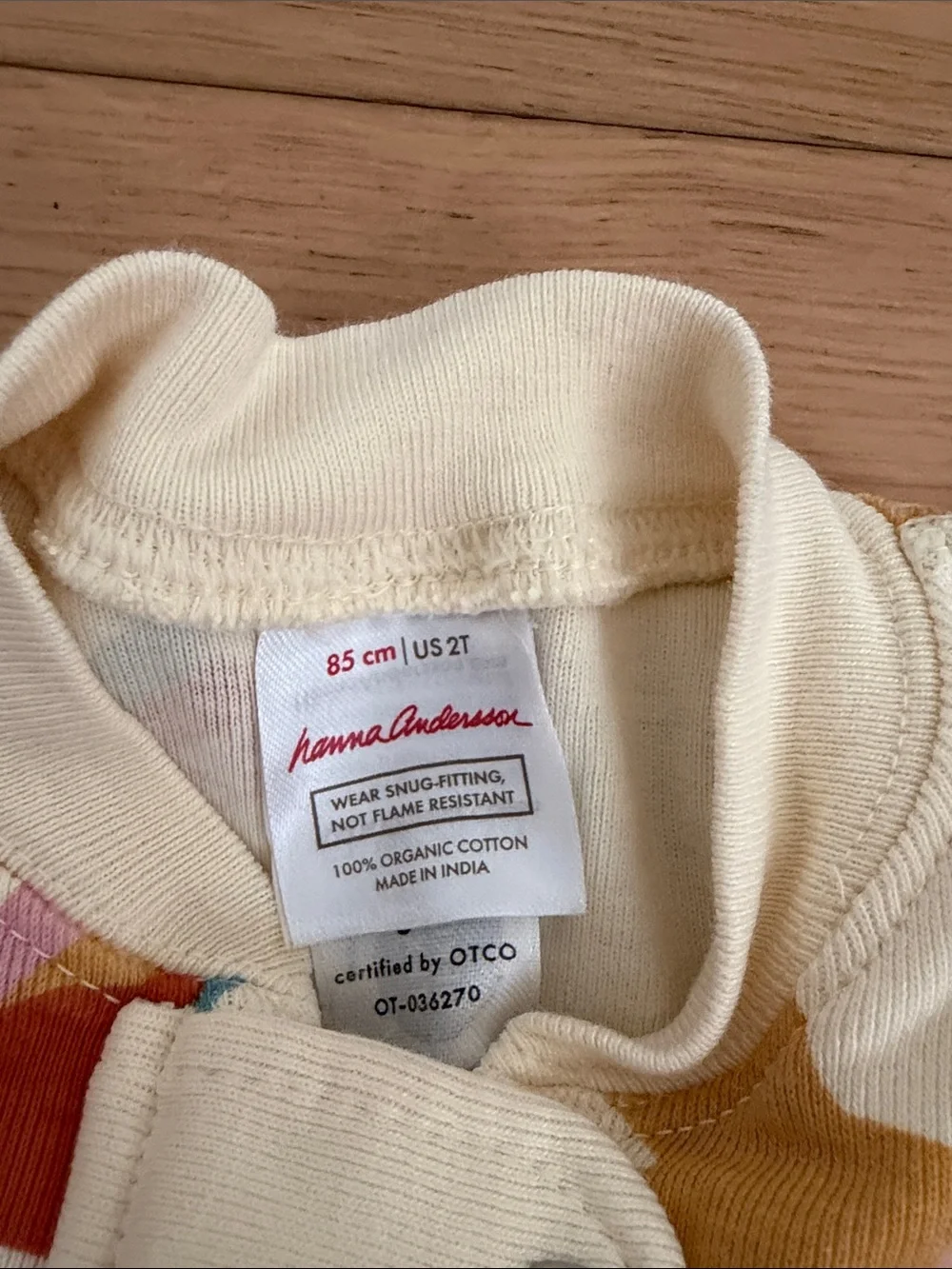 Hanna Andersson Cream Short-Sleeve Bodysuit with Colorful Stars & Rainbows